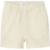 NAME IT MINI baby gestreepte casual short NMMFEDENIS beige/ecru