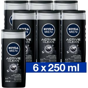 NIVEA Active Clean Douchegel 250 ml Multiverpakking