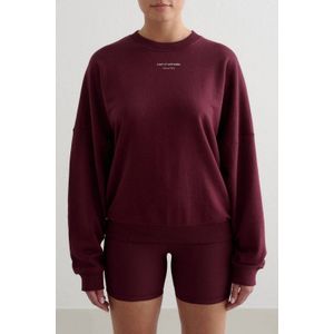 Aim'n sweater Terry donkerrood