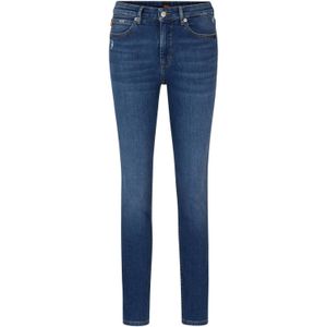 BOSS high waist slim fit jeans medium blue denim