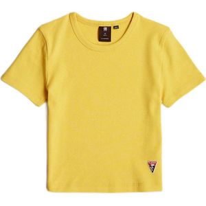 G-Star RAW T-shirt t-shirt s\\s slim crop geel