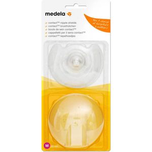 Medela Contact tepelhoedjes M (20 mm) inclusief bewaardoosje (2 stuks)