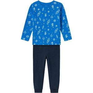 NAME IT MINI pyjama NMMNIGHTSET donkerblauw/blauw