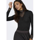 JDY top met kant zwart