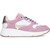 Manfield Leren Sneakers Roze