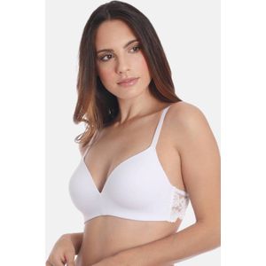 Sassa Mode voorgevormde bh zonder beugel Classic Lace wit