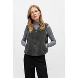 Object - Bodywarmer Ella Teddy - Antraciet - Dames