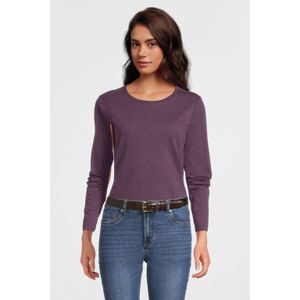Anytime longsleeve paars melange