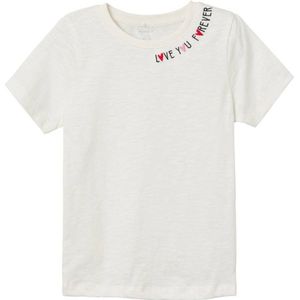 NAME IT KIDS T-shirt NKFFOLEJMA met tekst wit/zwart