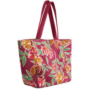 WE Fashion reversible shopper met bloemenprint roze/multi