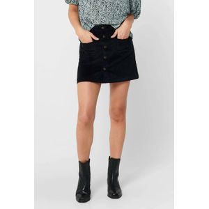 ONLY corduroy mini rok ONLAMAZING zwart