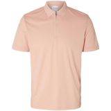 SELECTED HOMME regular fit polo SLHFAVE roze