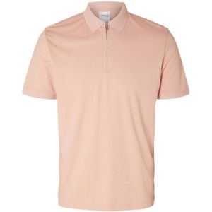 SELECTED HOMME regular fit polo SLHFAVE roze