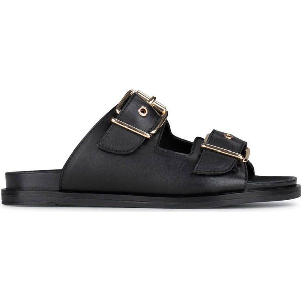 Zwarte slippers met hotsell studs