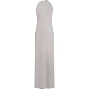 Calvin Klein halter maxi jurk met open rug zand