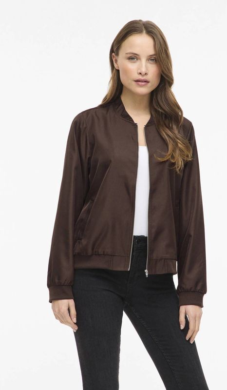 VILA bomberjack donkerbruin