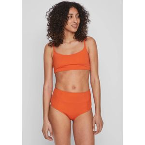 VILA niet-voorgevormde crop bikinitop VIPERCY oranje