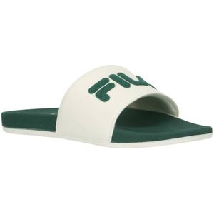 Fila badslipper wit/groen