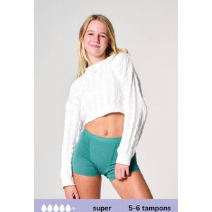 Moodies Undies boyshort menstruatieslip super groen