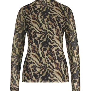 Tramontana - Top - Bruin - Dierenprint - Aansluitende Pasvorm