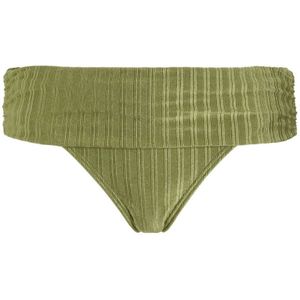 BEACHWAVE omslag bikinibroekje met ribstructuur groen