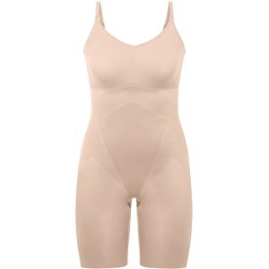 SPANX Thinstincts 2.0 medium corrigerende Closed-Bust Mid-Thigh bodysuit beige