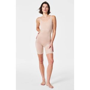 SPANX Thinstincts 2.0 medium corrigerende Closed-Bust Mid-Thigh bodysuit beige