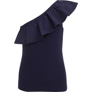 WE Fashion one shoulder top blue nights