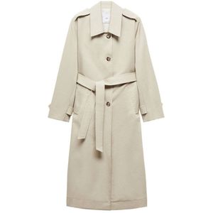 Mango trenchcoat jas beige