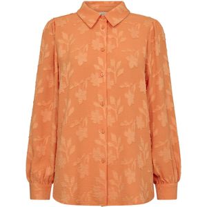 FREEQUENT blouse FQSANDO-SHIRT met all over print oranje