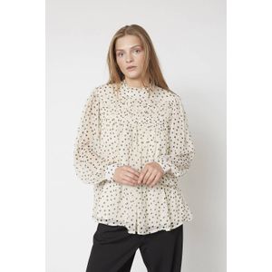 SisterS Point top met stippen crème