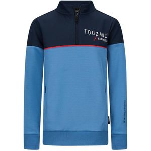 Retour X Touzani sweater Driver blauw/donkerblauw