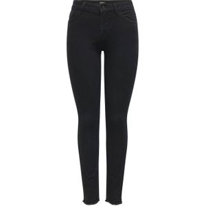 ONLY regular waist skinny jeans black denim