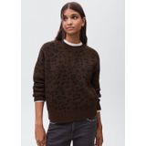 MANGO TEEN - Fijn Gebreide Trui - Bruin - Panterprint