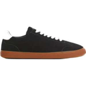 Mango Kids suède sneakers zwart