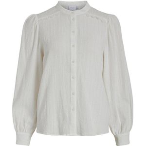 VILA blouse VICLIO met kant offwhite