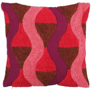 Mica Decorations sierkussen roze (45x45x10 cm)
