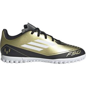 adidas Performance F50 Club Messi junior voetbalschoenen metallic goud/wit/zwart