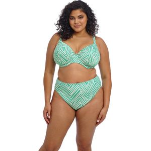 Elomi - Fiji Falls - Bikinislip - Turquoise/Wit - Lichtgewicht Stof