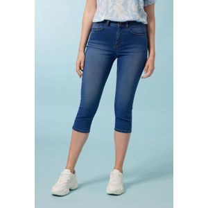 Miss Etam slim fit capri jeans Jackie dark blue denim