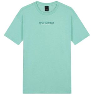 NIK&NIK T-shirt Yacht Club met tekst mintgroen