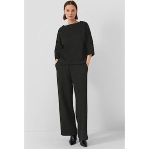 s.Oliver BLACK LABEL - Casual Broek - Zwart - Straight Fit - Regular Waist