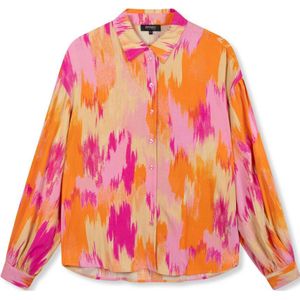 Refined Department blouse Faya met all over print roze/oranje/geel