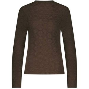 Tramontana top donkerbruin