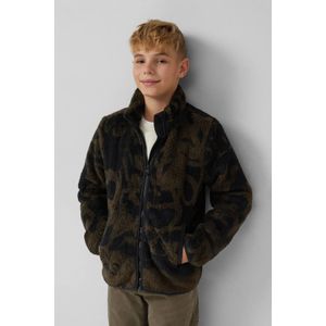 Binnenjas - Knusse Teddyjas - Zacht - Met Paspelzakken - Opstaande Kraag