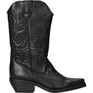 Foot Focus Zeta leren cowboylaarzen zwart
