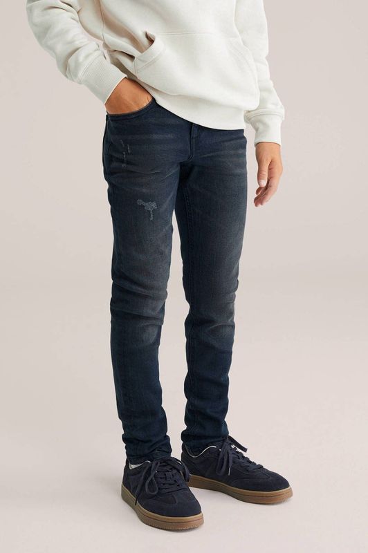 WE Fashion - Jeans - Nachtblauw - Slimfit - 5-pocket-style