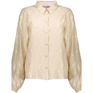 Geisha - Blouse - Sand/gold - Gestructureerde Blouse 53964