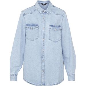 SisterS Point blouse light blue denim