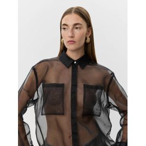 Sofie Schnoor - Blouse - Zwart - Oversized Pasvorm - Polyester